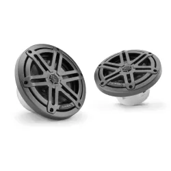 M3-650X-S-Gm 6.5-inch (165 mm) Marine Coaxial Speakers, Gray Metallic Sport Grilles