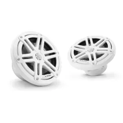 M3-650X-S-Gw 6.5-inch (165 mm) Marine Coaxial Speakers, Gloss White Sport Grilles