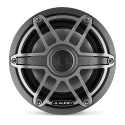 M6-650X-S-GmTi 6.5-inch (165 mm) Marine Coaxial Speakers, Gray Metallic Trim Ring, Titanium Sport Grille