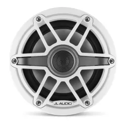 M6-650X-S-GwGw 6.5-inch (165 mm) Marine Coaxial Speakers, Gloss White Trim Ring, Gloss White Sport Grille