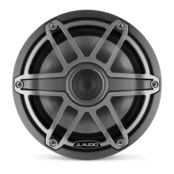 M6-770X-S-GmTi 7.7-inch (196 mm) Marine Coaxial Speakers, Gray Metallic Trim Ring, Titanium Sport Grille