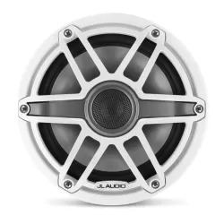 M6-770X-S-GwGw 7.7-inch (196 mm) Marine Coaxial Speakers, Gloss White Trim Ring, Gloss White Sport Grille