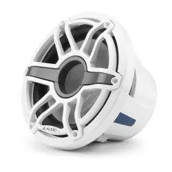 M6-10IB-S-GwGw-4 10-inch (250 mm) Marine Subwoofer Driver, Gloss White Trim Ring, Gloss White Sport Grille, 4 Ω