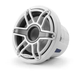 M6-8IB-S-GwGw-4 8-inch (200 mm) Marine Subwoofer Driver, Gloss White Trim Ring, Gloss White Sport Grille, 4 Ω