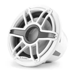 M7-12IB-S-GwGw-4 12-inch (300 mm) Marine Subwoofer Driver, Gloss White Trim Ring, Gloss White Sport Grille, 4 Ω